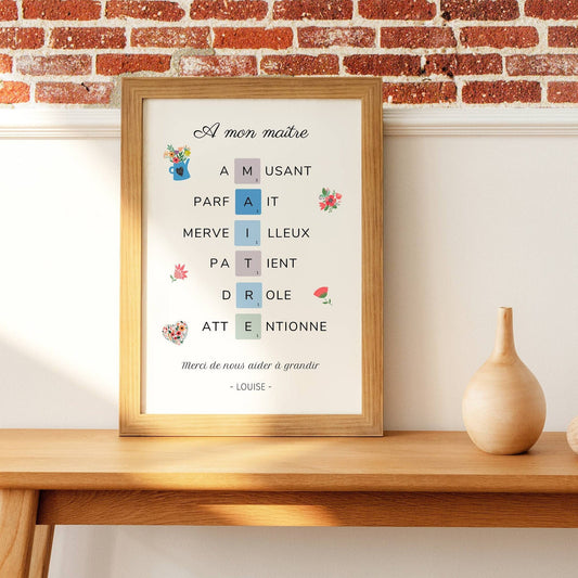 Affiche maître personnalisée - Affiche maître définition - affiche qualité maître par Le Temps des Paillettes - Le Temps des Paillettes