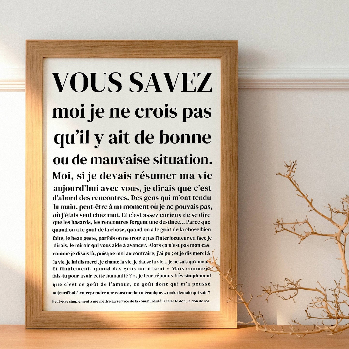 Affiche décorative citation - Astérix, Vous savez... Réplique de film  par Le Temps des Paillettes