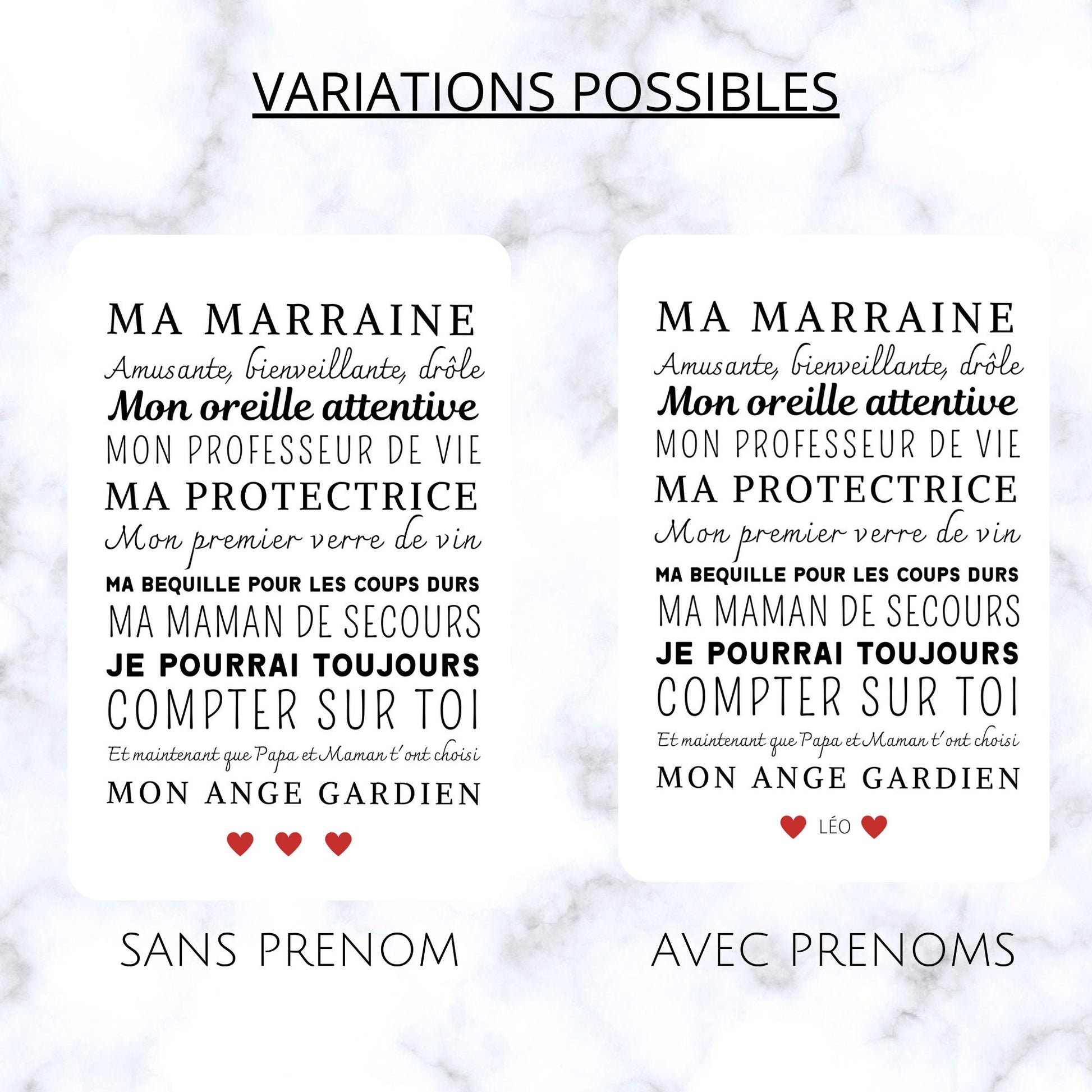 Affiche marraine personnalisée - demande marraine originale - cadeau pour marraine personnalisé  par Le Temps des Paillettes