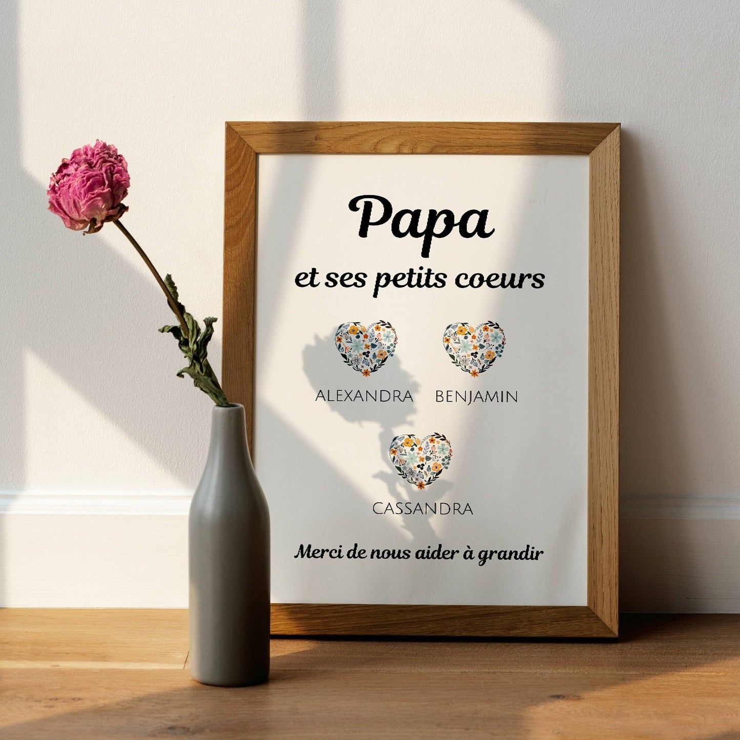 Affiche papa personnalisée  - cadeau pour papa - Idée cadeau fête des pères  par Le Temps des Paillettes