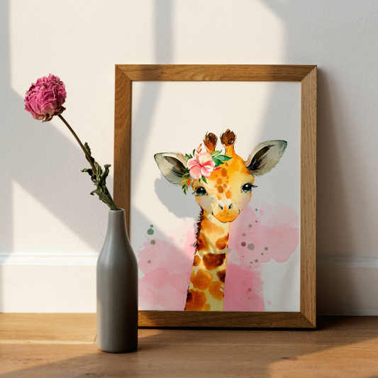 Set 3 affiches animaux de la savane pour chambre enfant - cadeau de naissance personnalisée prénom par Le temps des paillettes - Le Temps des Paillettes