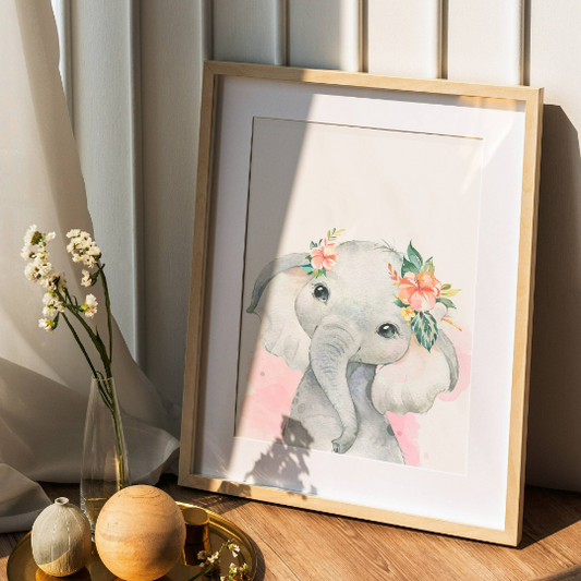 Set 3 affiches animaux de la savane pour chambre enfant - cadeau de naissance personnalisée prénom - Le Temps des Paillettes